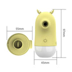 Cute Deer Suction Vibrator – Tongue Licking & Clitoral Stimulator, 5 Intensity Modes, USB Rechargeable