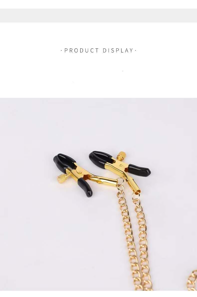 Couples’ Intimacy Training Accessories Set | Crystal Pacifier Gag | Chain Nipple Clips