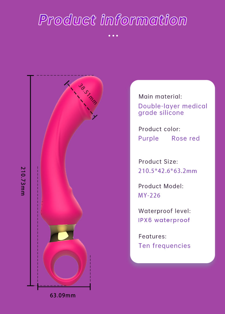 G-Spot Vibrator – 10 Modes, Waterproof, Magnetic Charging