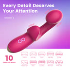 Luxury Dual Stimulation Vibrator – G-Spot & Clitoral, 10 Modes, Waterproof