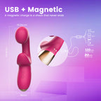 Luxury Dual Stimulation Vibrator – G-Spot & Clitoral, 10 Modes, Waterproof
