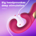Luxury Dual Stimulation Vibrator – G-Spot & Clitoral, 10 Modes, Waterproof