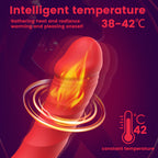 Heated Realistic Vibrator – 10 Modes, Fast Heating 38–42°C, Waterproof