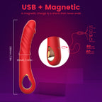 Heated Realistic Vibrator – 10 Modes, Fast Heating 38–42°C, Waterproof
