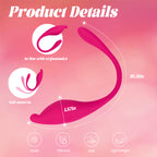 App-Control Wearable Love Egg Vibrator – Remote Control, 9 Modes, Waterproof