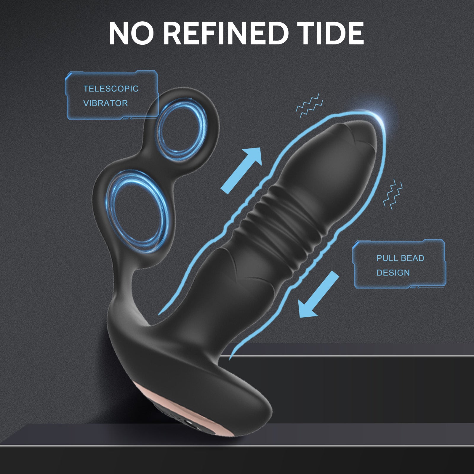 Prostate Massager with Remote – 10 Modes, Telescopic Vibration, Rechargeable, Waterproof
