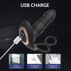 Prostate Massager with Remote – 10 Modes, Telescopic Vibration, Rechargeable, Waterproof