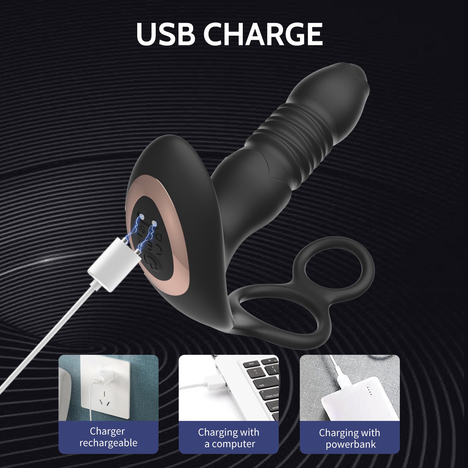 Prostate Massager with Remote – 10 Modes, Telescopic Vibration, Rechargeable, Waterproof