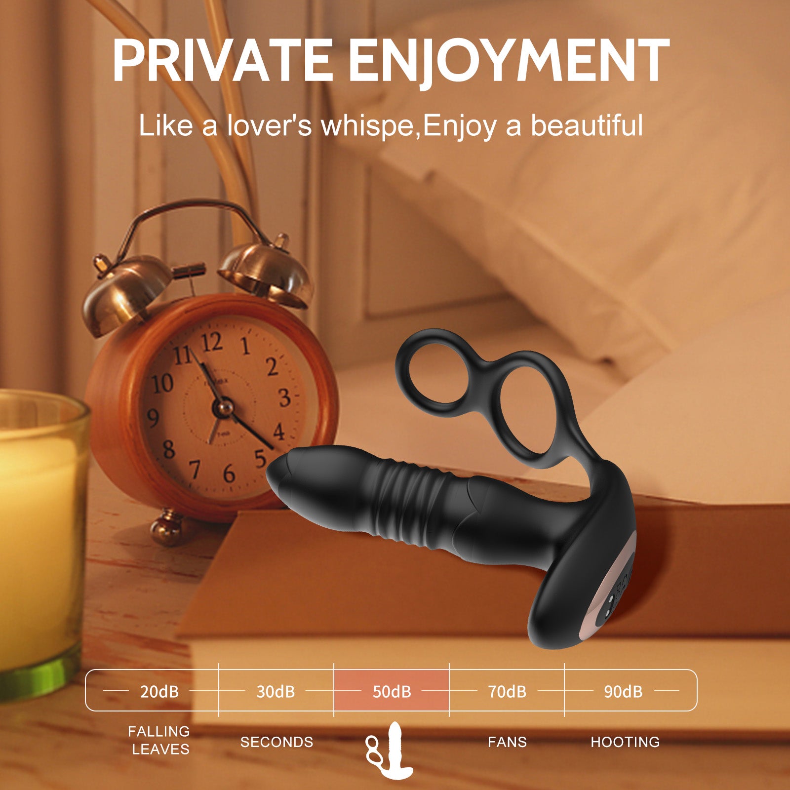 Prostate Massager with Remote – 10 Modes, Telescopic Vibration, Rechargeable, Waterproof