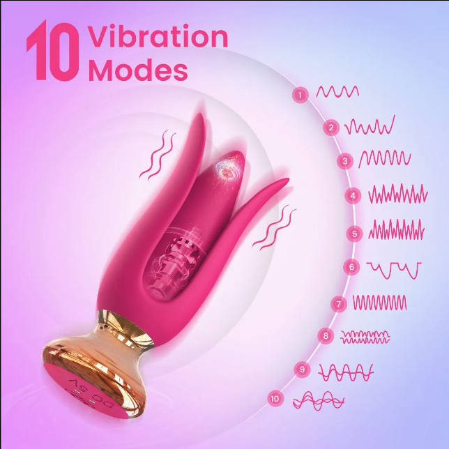 Luxury Tulip Vibrator with Remote Control – 10 Modes, Waterproof & Whisper-Quiet