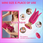 Luxury Tulip Vibrator with Remote Control – 10 Modes, Waterproof & Whisper-Quiet