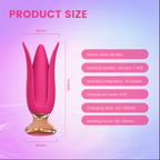 Luxury Tulip Vibrator with Remote Control – 10 Modes, Waterproof & Whisper-Quiet