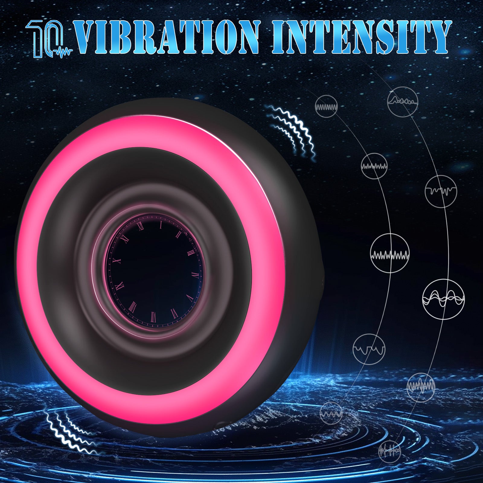 Adjustable Vibrating Cock Ring – Remote Control, 10 Modes, Waterproof Delay Enhancer