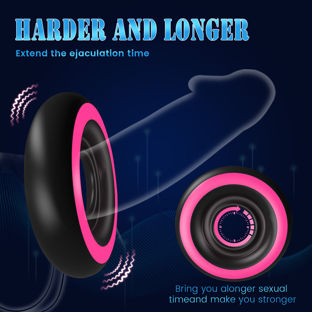 Adjustable Vibrating Cock Ring – Remote Control, 10 Modes, Waterproof Delay Enhancer