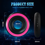 Adjustable Vibrating Cock Ring – Remote Control, 10 Modes, Waterproof Delay Enhancer