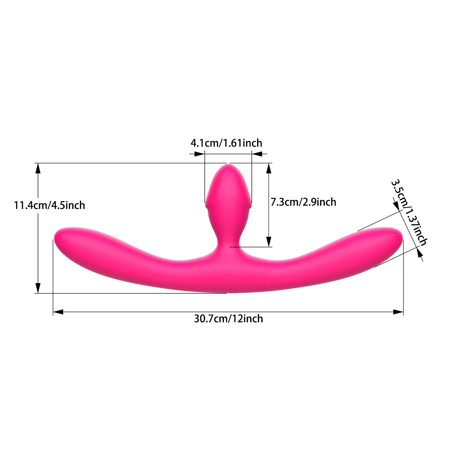 Dual-Stimulation Vibrator – 7 Modes, Remote Control, Waterproof, Soft Silicone