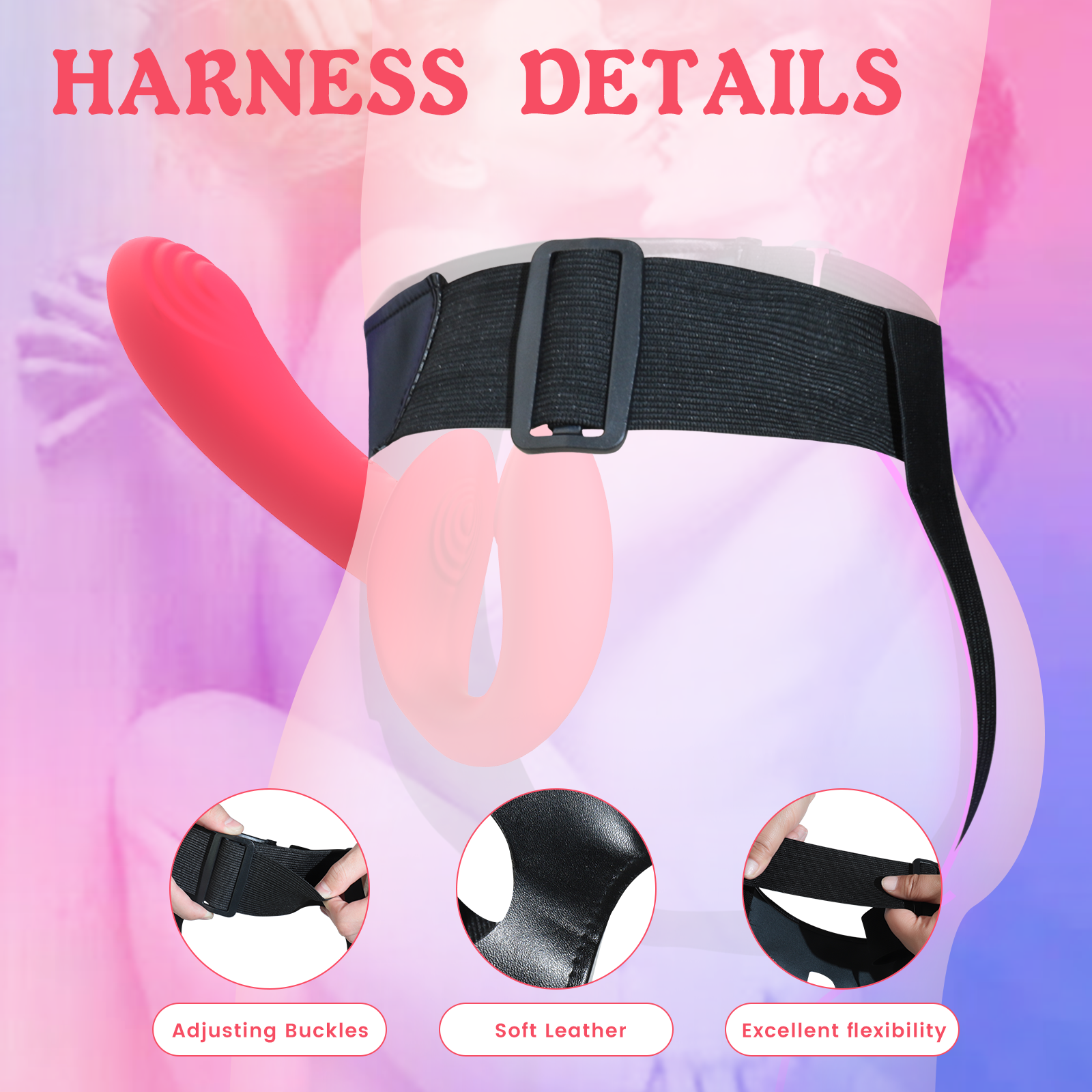Remote Control Wearable Strap-On Vibrator – Dual Stimulation, 10 Modes, Adjustable Harness