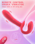 Remote Control Wearable Strap-On Vibrator – Dual Stimulation, 10 Modes, Adjustable Harness