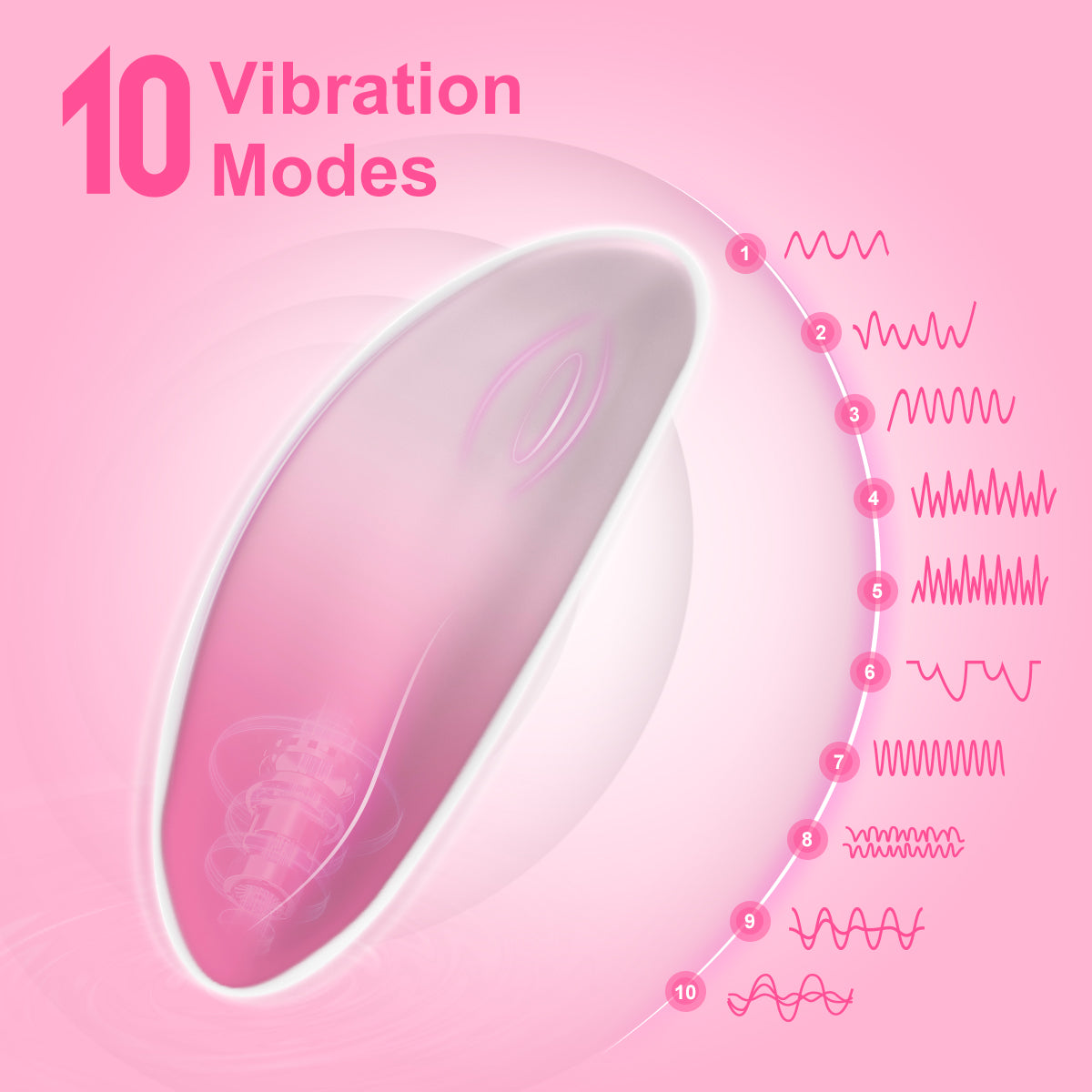 Remote Control Wearable Panty Vibrator – Magnetic Fit, 10 Modes, Ultra-Quiet & Rechargeable