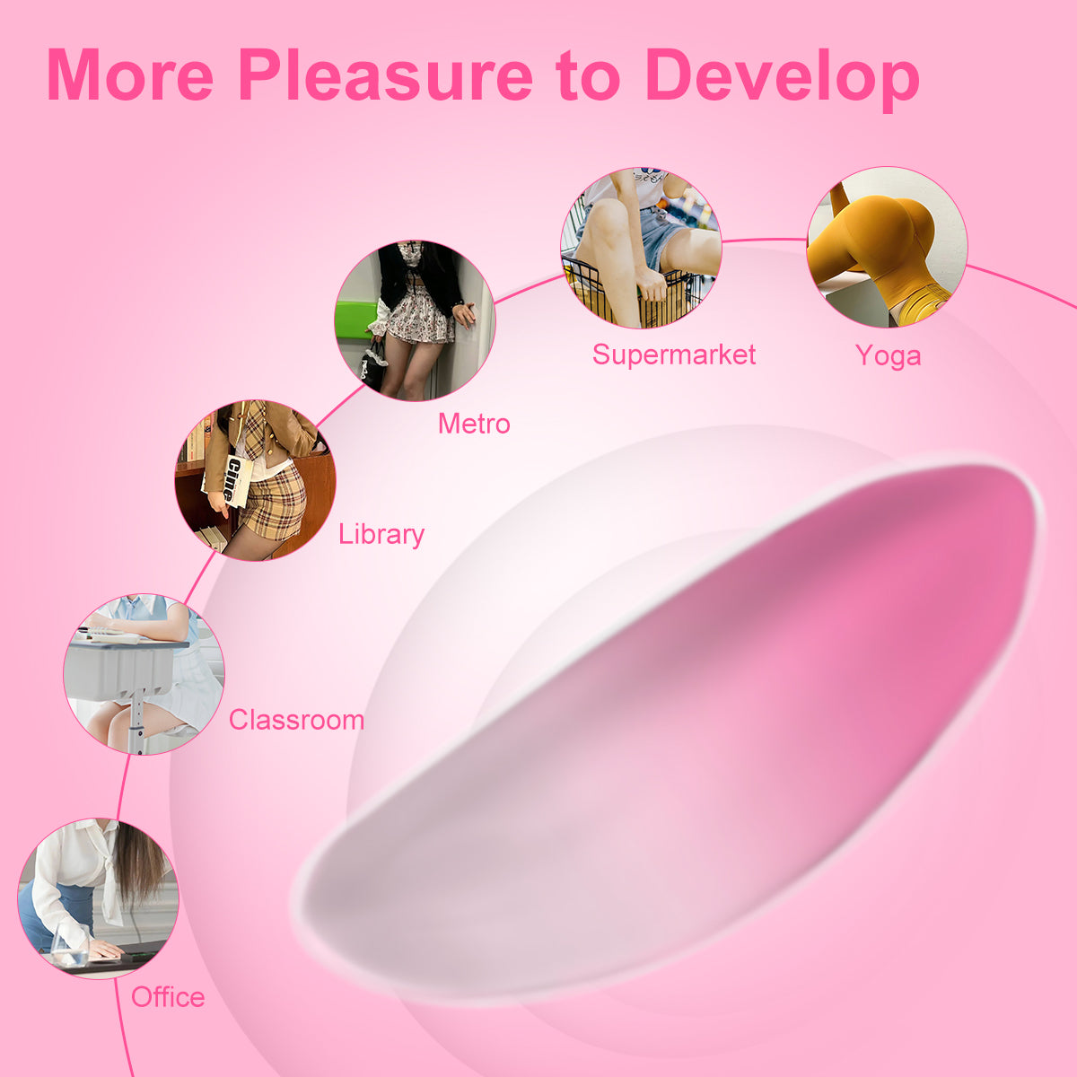 Remote Control Wearable Panty Vibrator – Magnetic Fit, 10 Modes, Ultra-Quiet & Rechargeable