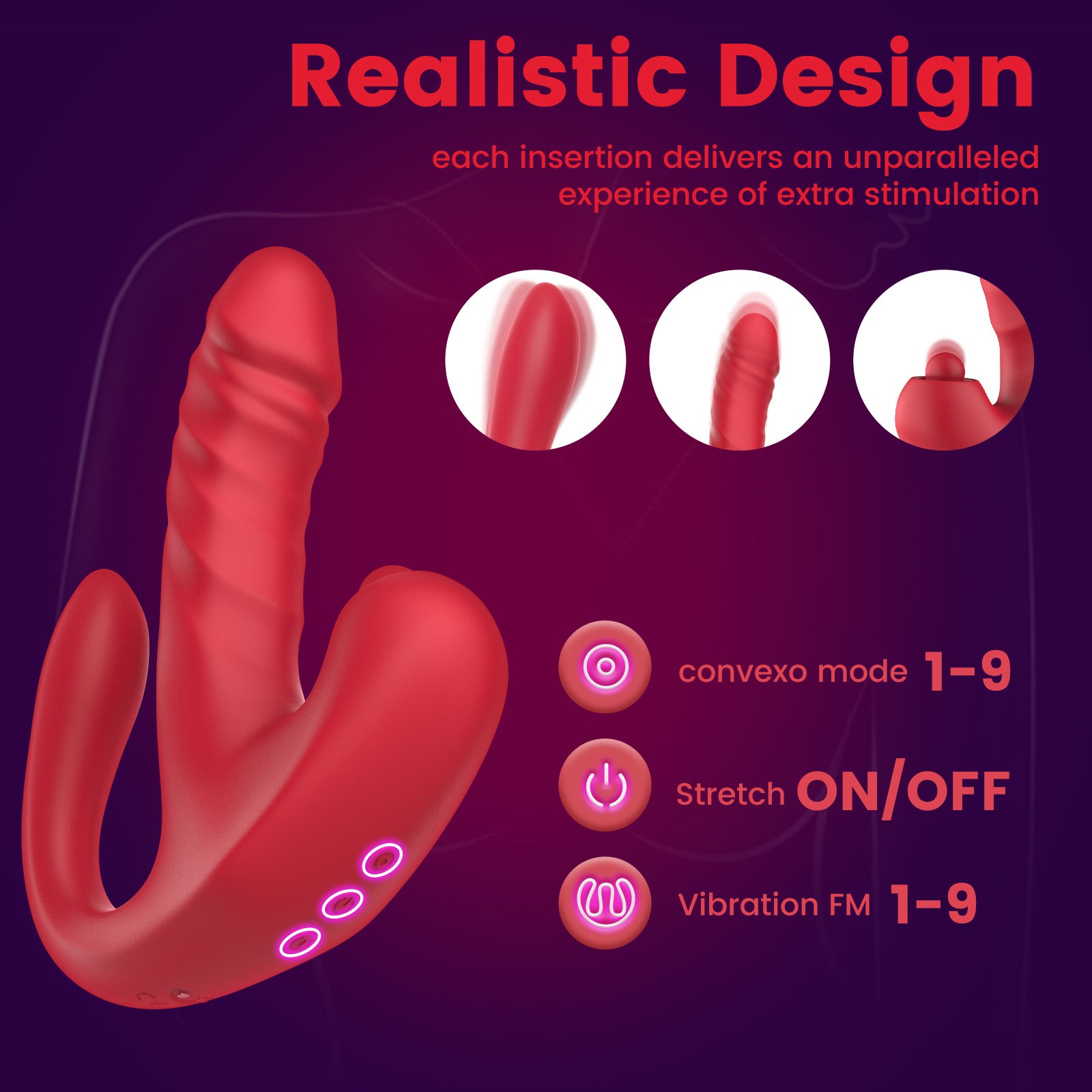 3-in-1 Rabbit Vibrator – Thrusting, G-Spot & Clitoral Stimulation, Waterproof