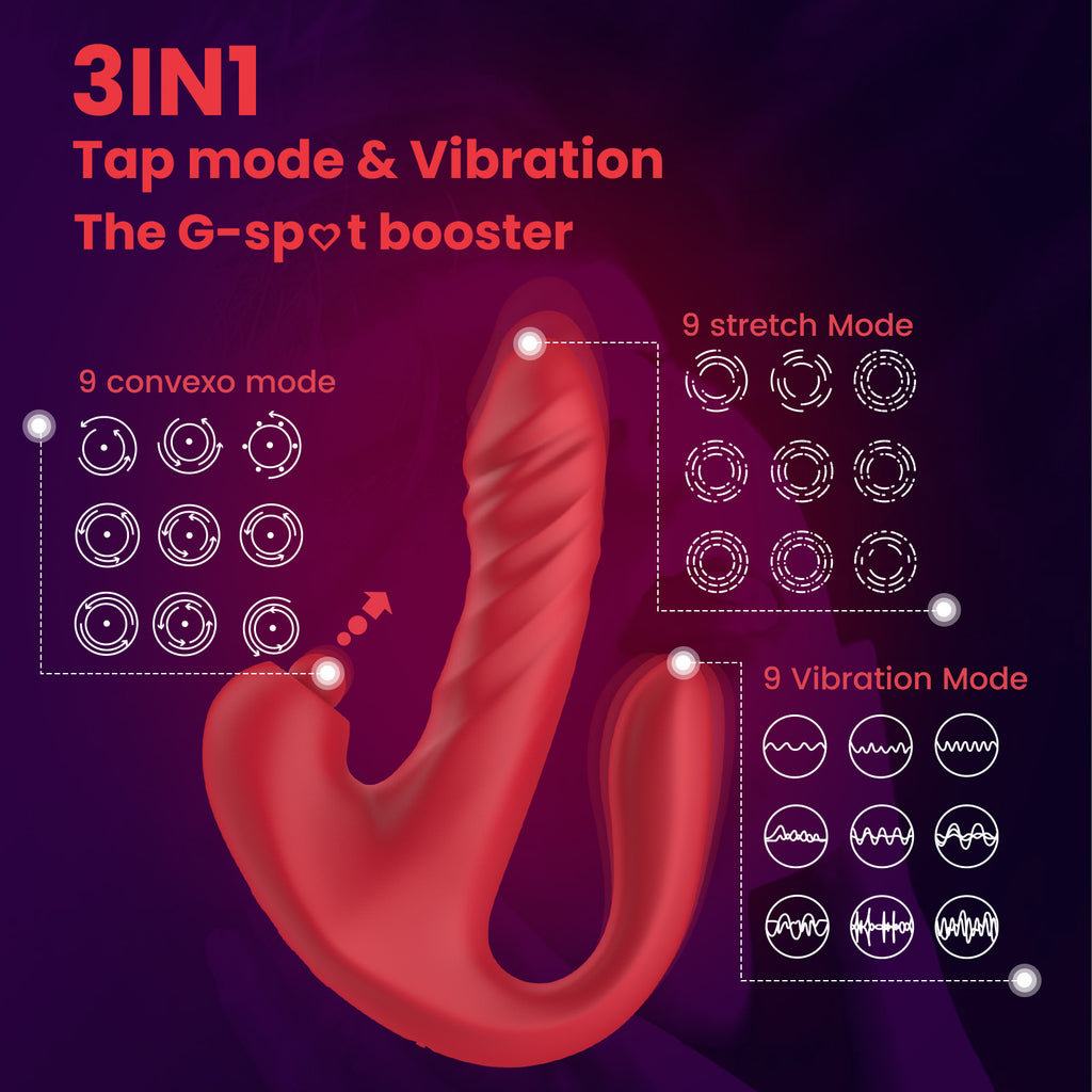 3-in-1 Rabbit Vibrator – Thrusting, G-Spot & Clitoral Stimulation, Waterproof