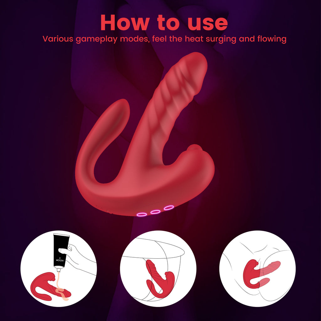 3-in-1 Rabbit Vibrator – Thrusting, G-Spot & Clitoral Stimulation, Waterproof
