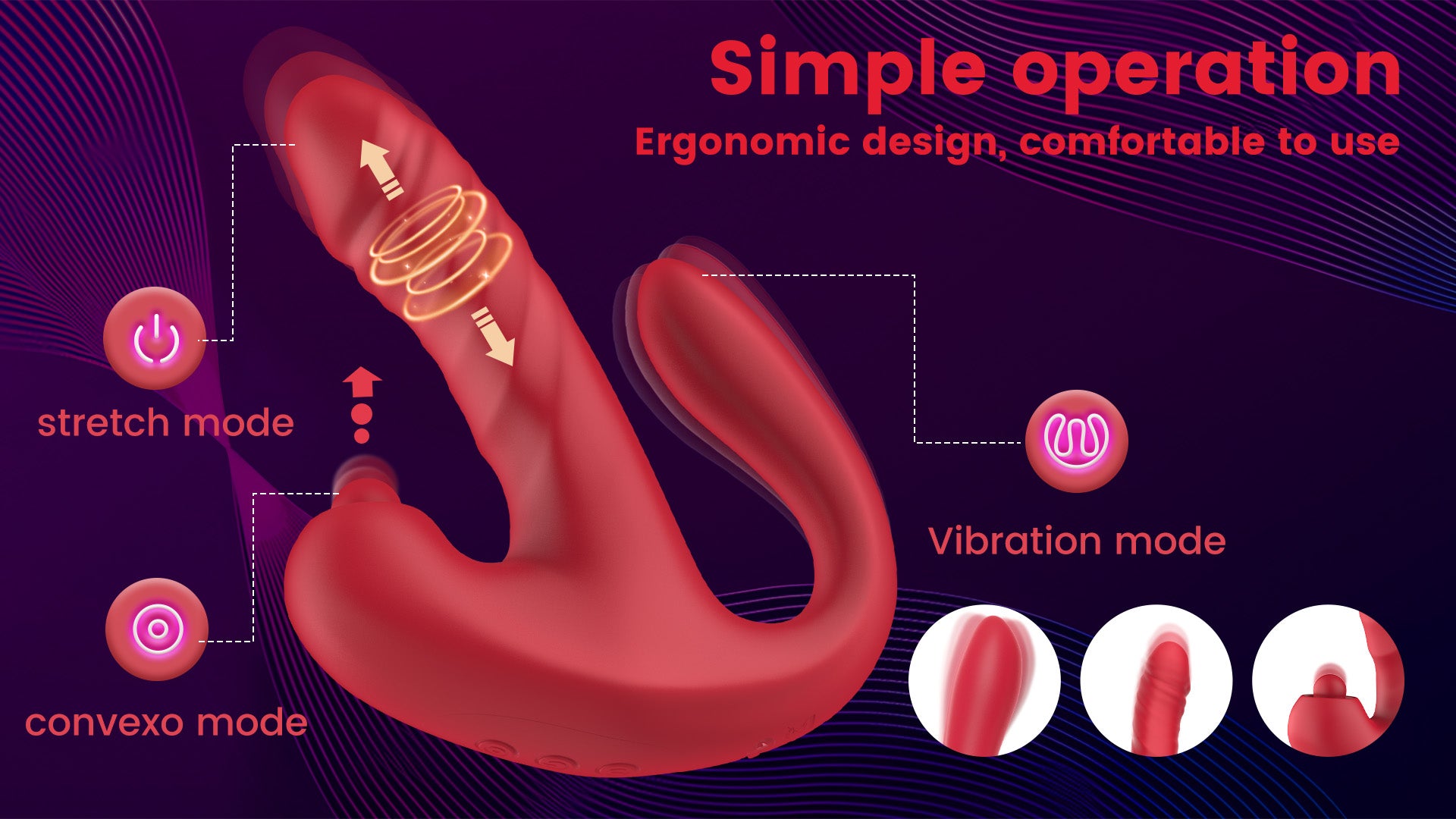 3-in-1 Rabbit Vibrator – Thrusting, G-Spot & Clitoral Stimulation, Waterproof