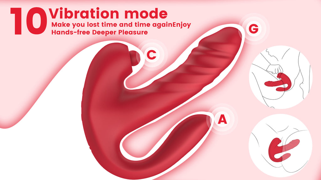 3-in-1 Rabbit Vibrator – Thrusting, G-Spot & Clitoral Stimulation, Waterproof