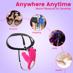 App Remote Wearable Thrusting & Vibrating Dildo – 3-in-1 Clit Stimulator, 9 Modes, Waterproof