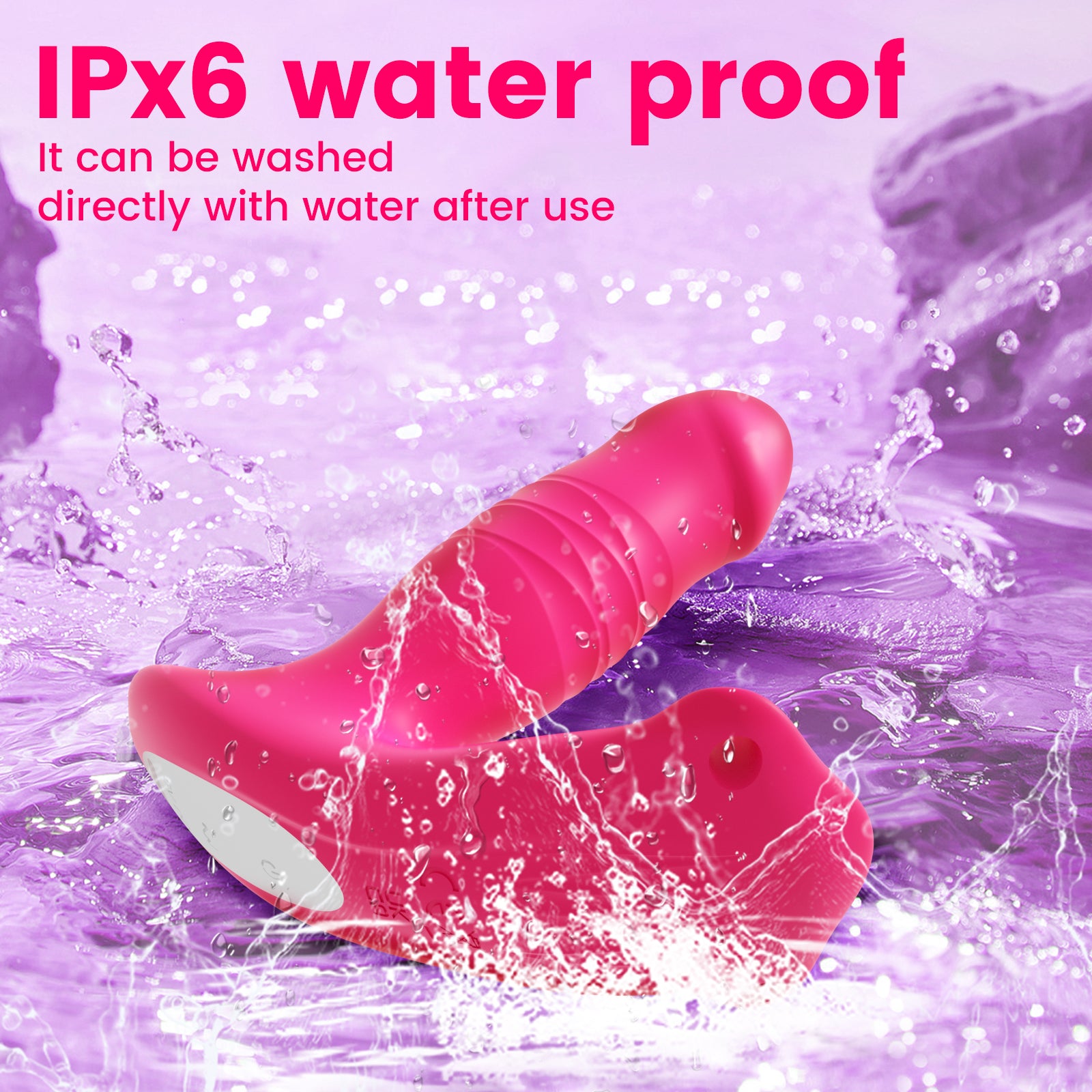 App Remote Wearable Thrusting & Vibrating Dildo – 3-in-1 Clit Stimulator, 9 Modes, Waterproof
