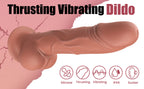 Remote Control Thrusting & Vibrating Realistic Dildo – 10 Modes, Suction Cup, Waterproof Silicone