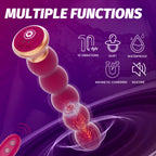 Luxury Beaded Vibrator with Remote Control – 10 Modes, Waterproof Silicone