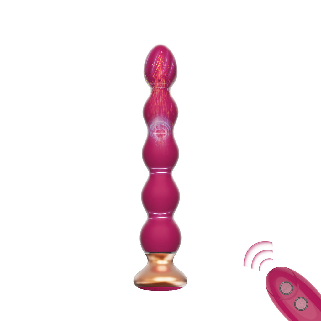 Luxury Beaded Vibrator with Remote Control – 10 Modes, Waterproof Silicone