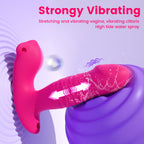 App Remote Wearable Thrusting & Vibrating Dildo – 3-in-1 Clit Stimulator, 9 Modes, Waterproof