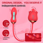 3-in-1 Dual-Action Vibrator with Tongue Licking, Thrusting & Vibration – Independent Controls