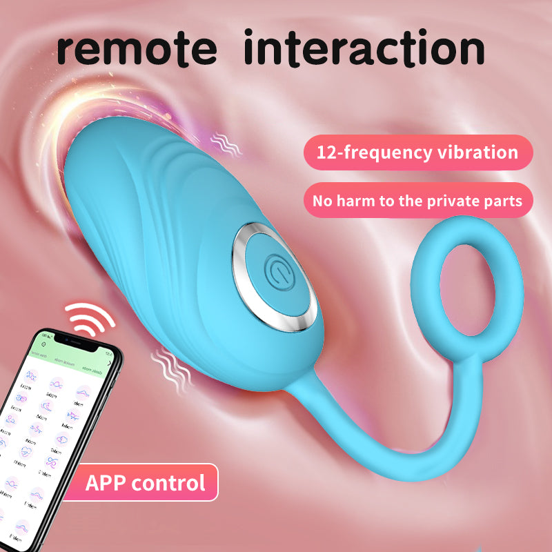 App-Controlled Vibrating Egg with Tail | 12 Modes, Remote Play, Waterproof, Body-Safe Silicone