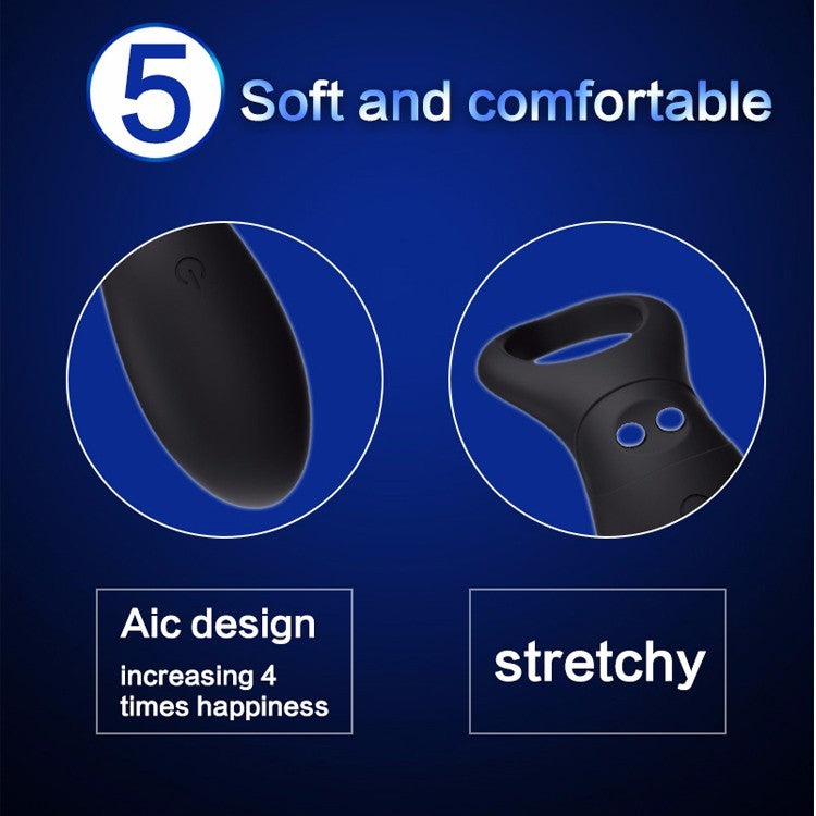 Rechargeable Vibrating Cock Ring – Enhance Stimulation & Stay Hard Longer