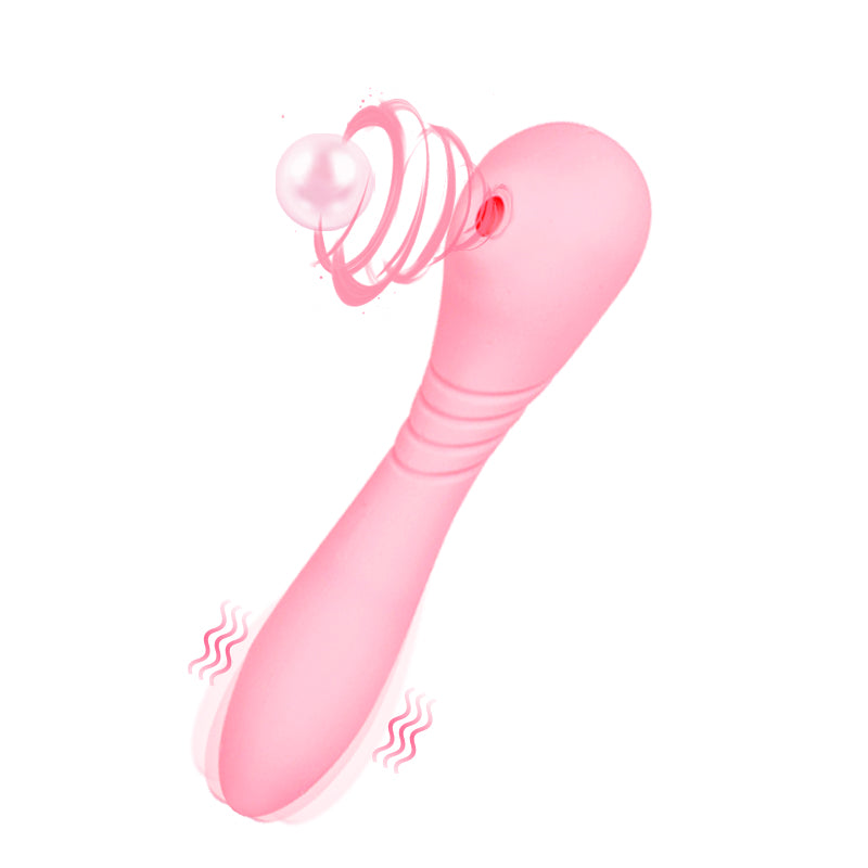 3-in-1 Heating Suction & Vibration Wand – 8 Modes Quiet Waterproof Silicone Massager