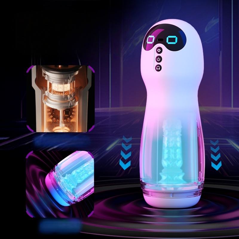 Male Masturbator with Clamping, Suction & Vibration
