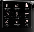 Heated Dual Stimulation Vibrator with Suction Base & App Control