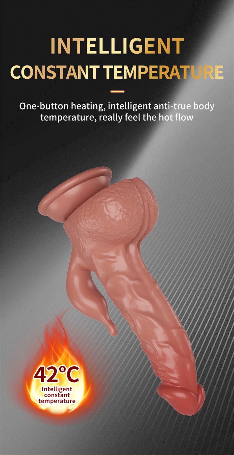 Heated Dual Stimulation Vibrator with Suction Base & App Control
