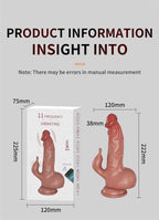 Heated Dual Stimulation Vibrator with Suction Base & App Control