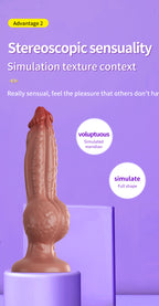 App-Control Vibrating Realistic Dildo with Suction Base & Heating – 11 Modes, USB Rechargeable