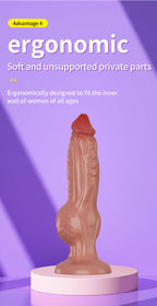 App-Control Vibrating Realistic Dildo with Suction Base & Heating – 11 Modes, USB Rechargeable