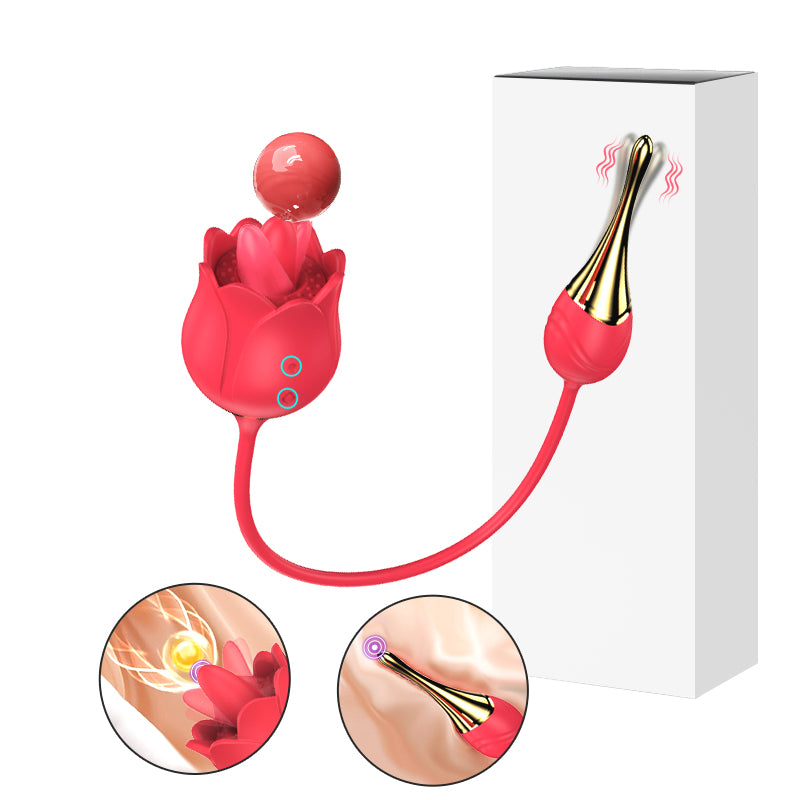 Rose Dual Stimulation Vibrator