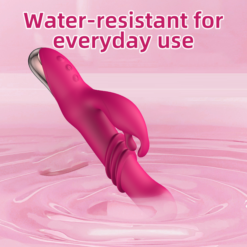 Thrusting & Vibrating Rabbit Vibrator | Auto Retractable, G-Spot & Clitoral Stimulation, Waterproof
