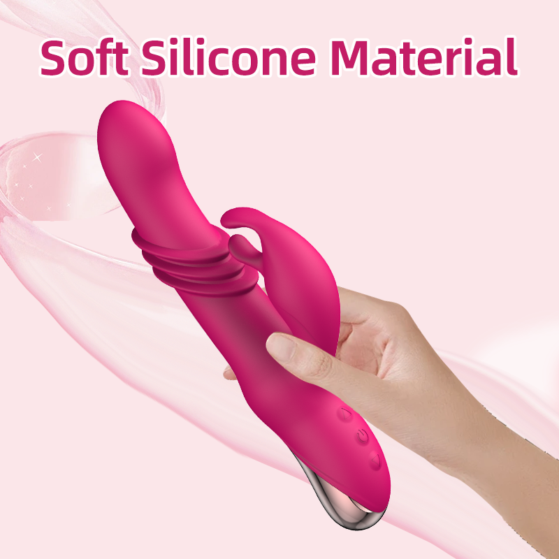 Thrusting & Vibrating Rabbit Vibrator | Auto Retractable, G-Spot & Clitoral Stimulation, Waterproof