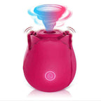 Rose Suction Vibrator  – 10 Modes, Waterproof, Magnetic Charging