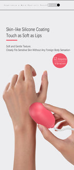 Rose Dual-Action Suction & Vibrating Massager with Flexible Tongue Design